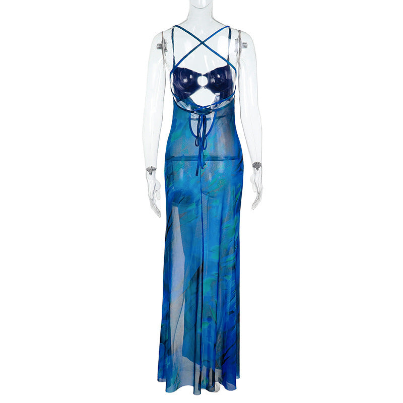 Dempsey Maxi Dress - Blue