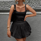 Drama in Town Mini Dress - Black