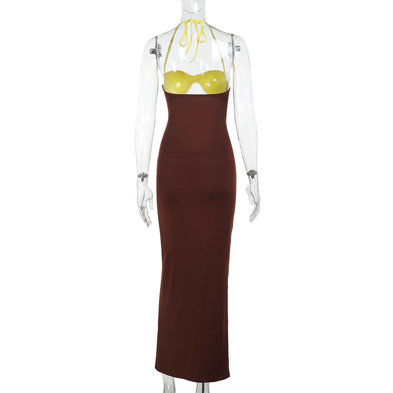 Jonjo Maxi Dress - Brown