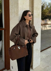 Timeless Woolen Lapel Jacket �Fall & Winter Essential