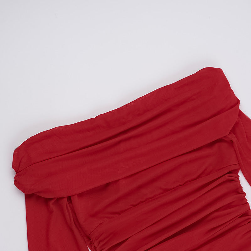 Flame Kissed Dress-Red