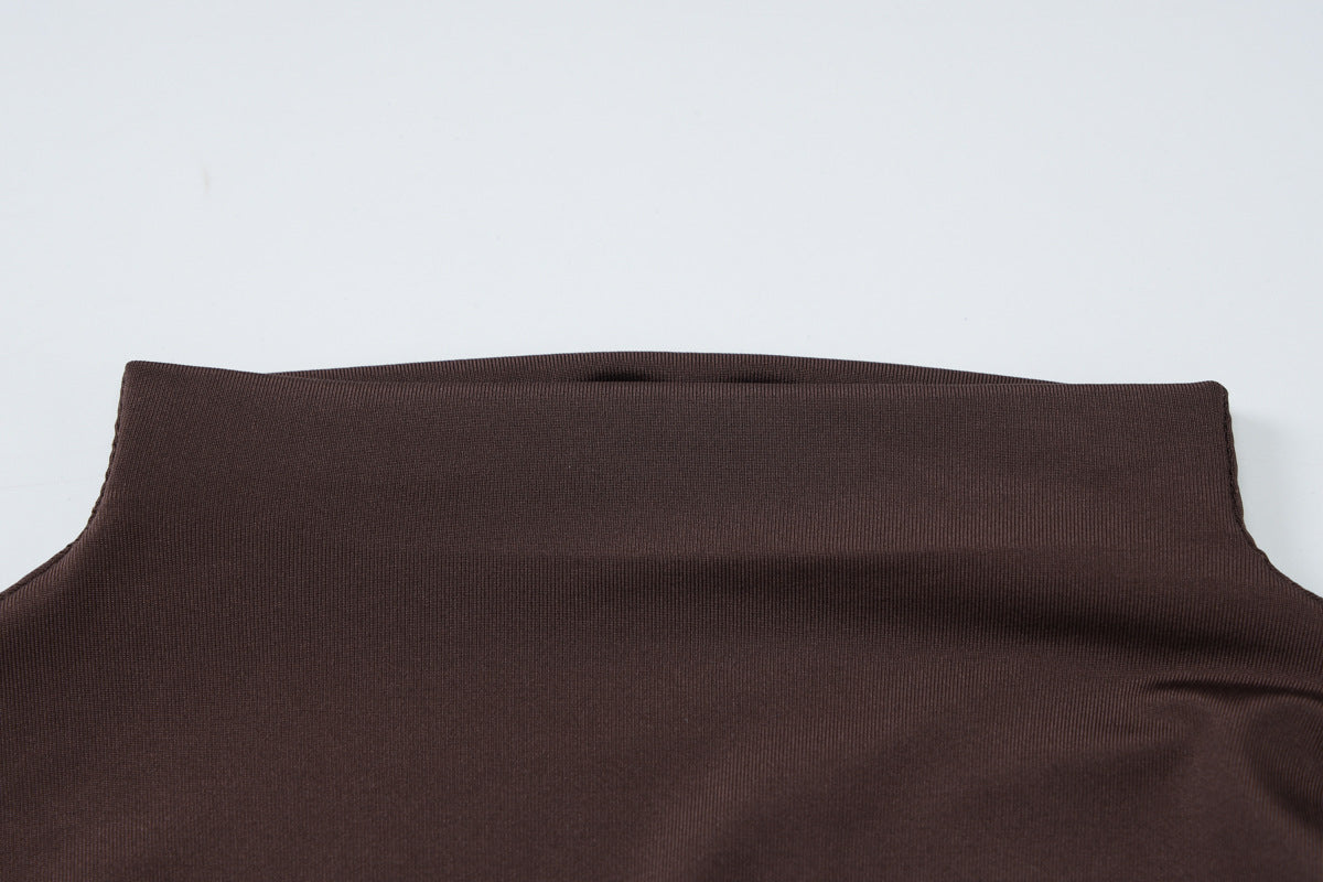 Gema Mini Dress - Brown