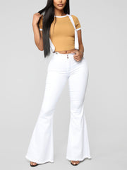 Denim Cutout Graceful Bodycon Mini Dress White / S Jeans