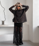 Scorpio Lace Skirt - Black