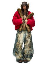 Plato-Dyed Embroidered Scimitar Jeans