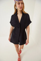 Edie Romper - Black