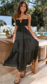 Saz Maxi Dress - Black