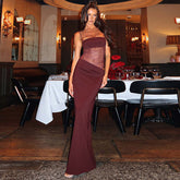 Stella Maxi Dress - Maroon