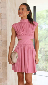 Glorina Mini Dress - Pink