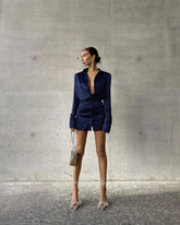 Anna Love Mini Dress - Blue