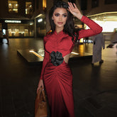 Ross Maxi Dress - Red