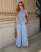 Frenzy Denim Co ord - Blue