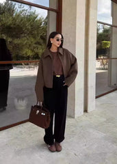 Timeless Woolen Lapel Jacket �Fall & Winter Essential