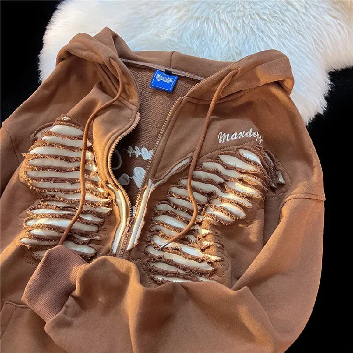 Kawaii Long Sleeve Casual Y2K Hoodie