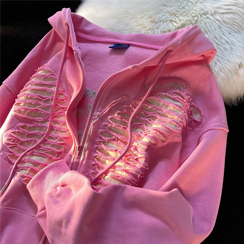 Kawaii Long Sleeve Casual Y2K Hoodie
