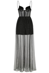 Crystal Embellished Stylish Corset Gown