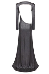 Cut Out Stylish Backless Gown