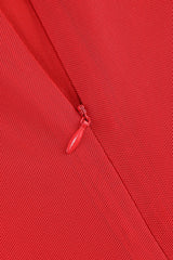 Minka Satin Red Bodycon Maxi Dress