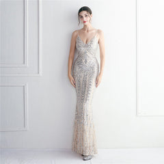Taisia Formal Stylish Sequin Scroll Dress S.o. Long Dresses