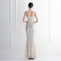 Taisia Formal Stylish Sequin Scroll Dress S.o. Long Dresses