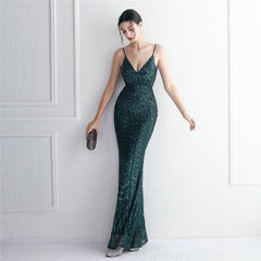 Taisia Formal Stylish Sequin Scroll Dress S.o. Long Dresses
