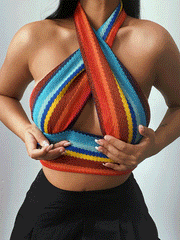 Cherubic Raglan Graceful Sleeve Crop Top Multicolor 4 / S Tops