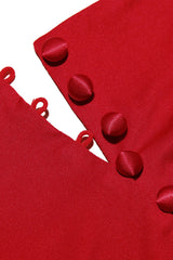 Lavele Red Bow Maxi Dress