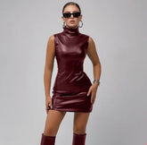 Bilbury Mini Dress - Maroon