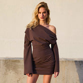 Torres Mini Dress - Brown