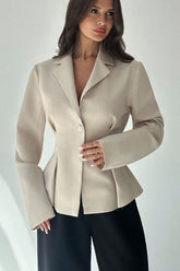 Solid Color Tailored Chic Blazer