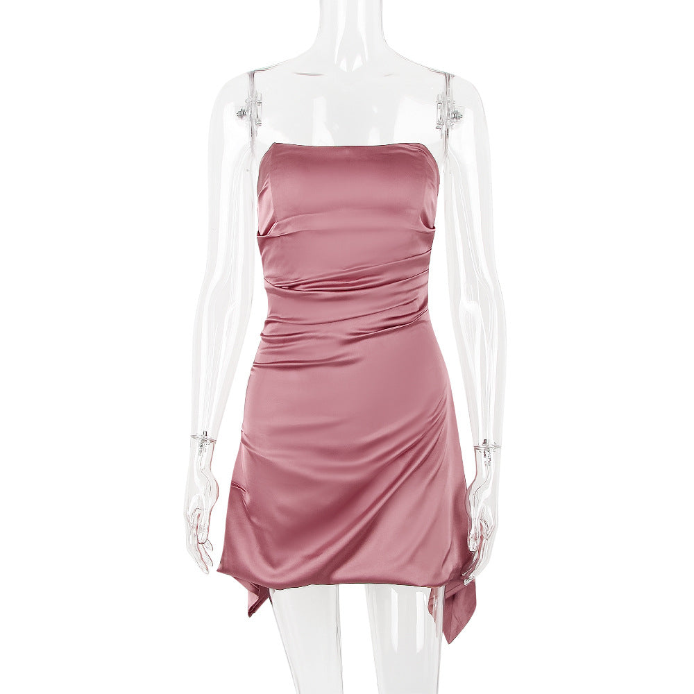 Cassio Mini Dress - Rose Red