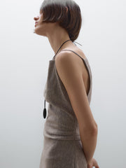 Flowy Square Neck Midi Dress