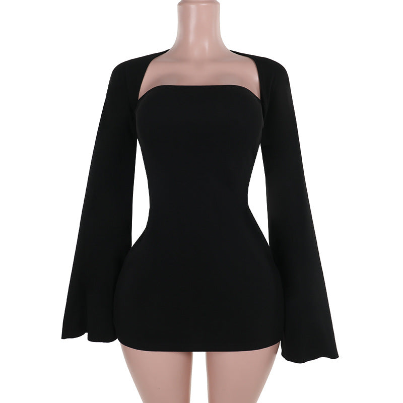 Midnight Muse Mini Dress - Black