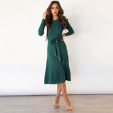 Julia Fashion - Women's Casual Knitted Sweater Dress