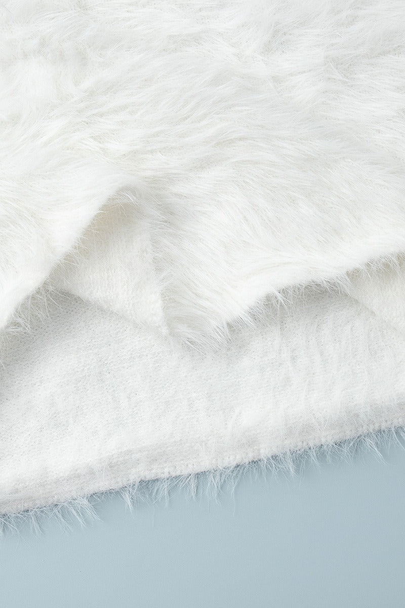 Plush Knit Long Christmas Skirt