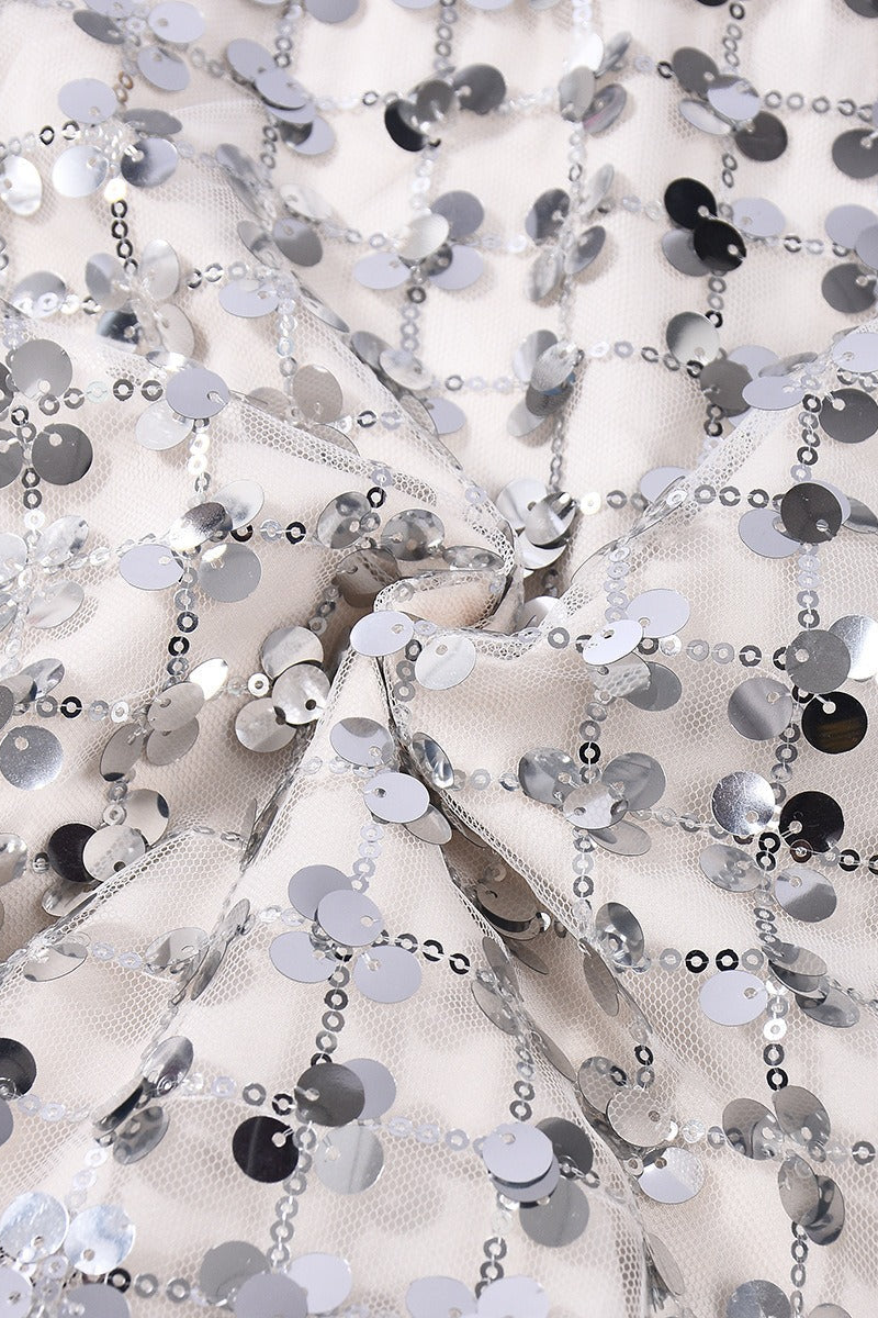 Sequin A-Line Bodycon Christmas Skirt