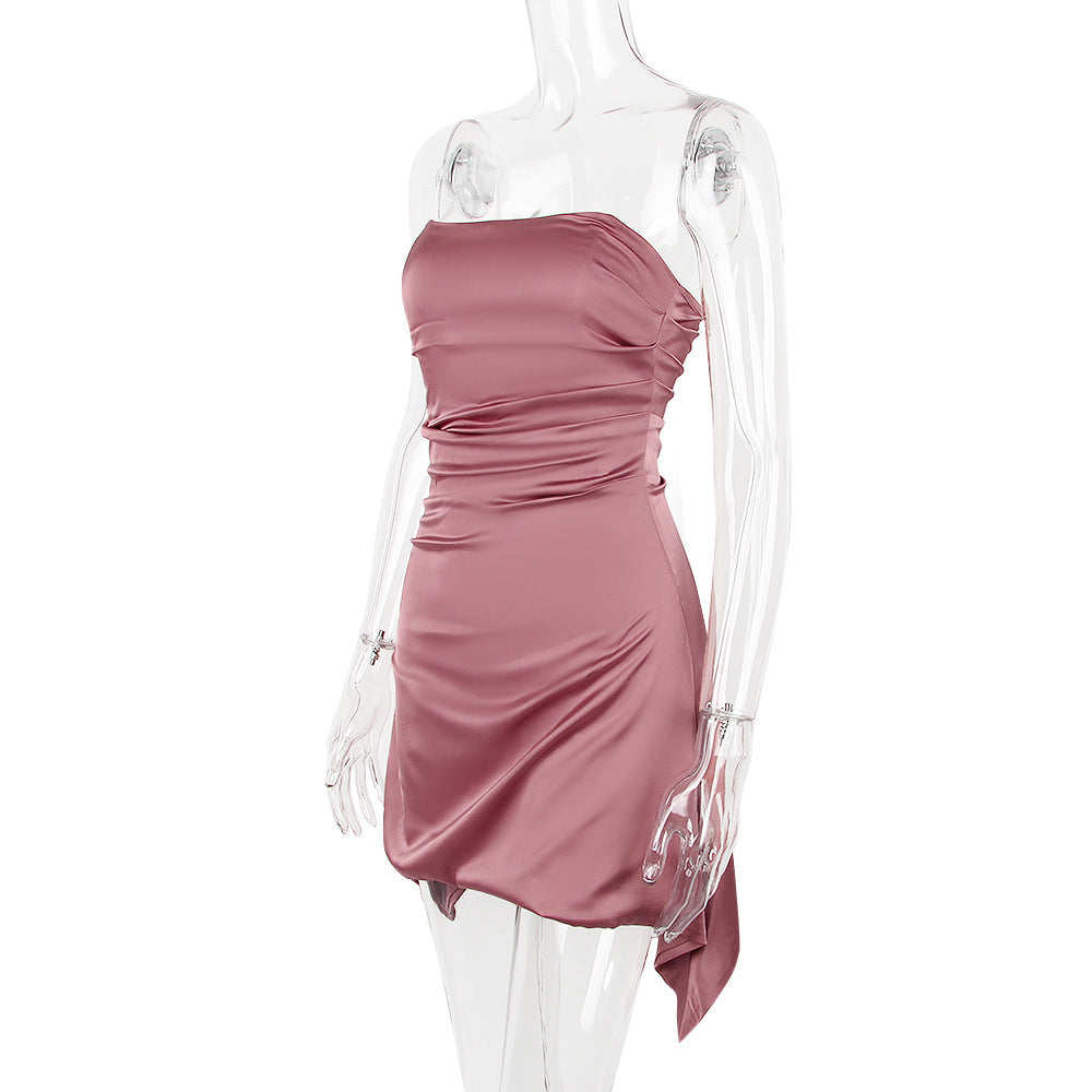 Cassio Mini Dress - Rose Red