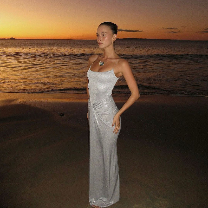 Vinson Maxi Dress - Silver