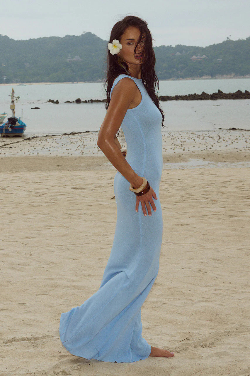 Alfonso Maxi Dress - Light Blue