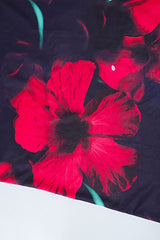 Slim Fit U-Neck Patterned Floral Dress