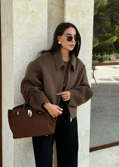 Timeless Woolen Lapel Jacket �Fall & Winter Essential