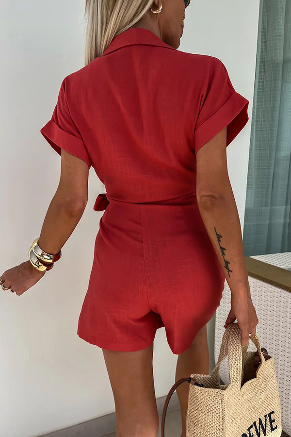 Symi Romper - Red