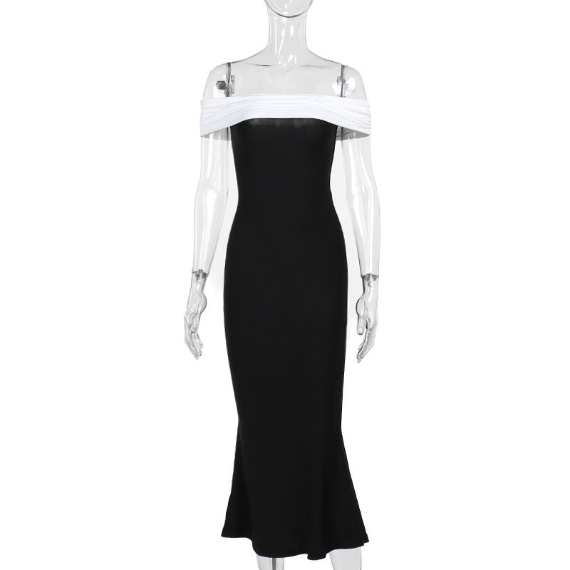 Dublin Off-shoulder Dress - Black