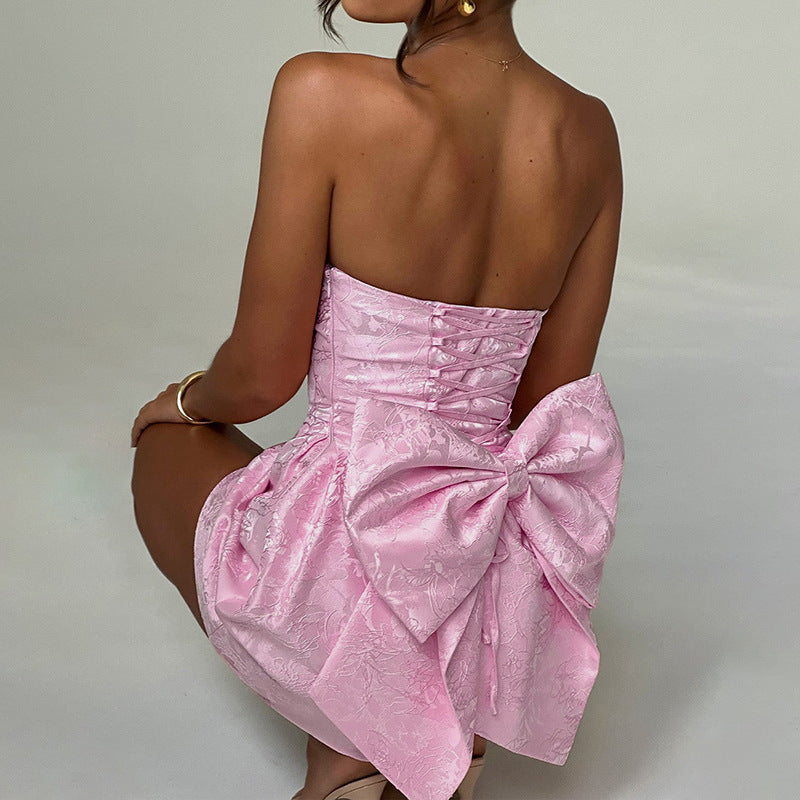 Antalya Mini Dress-Pink