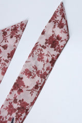 Strap Backless Slit Slim Floral Dress
