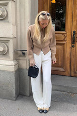 Slim Fit Knit Zip Cardigan