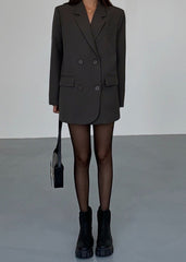 Women's Oversized Black Blazer