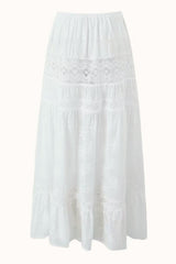 Two Piece Lace Tube Top Boho Skirt Set