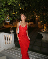 Aliza | Ruffled Maxi Dress