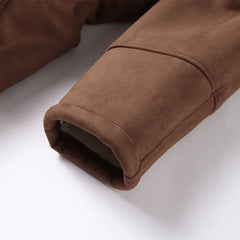 Fashion Lamb Woolen Spliced Warm Coat For Women Vintage Side Buttons Lapel Full Sleeve Jackets Lady Autumn Winter Thick Outwear